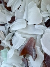 REAL Surf Tumbled Sea Glass BOTTLE  JAR TOPS  RIMS Threaded Vintage 2 Pounds 