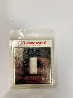 Wandsworth P401 - 1 Gang/Einzel 2 Wege Wippschalter Platte hell Nickel