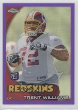 2010 Topps Chrome Retail Purple Refractor 13/555 Trent Williams #C102 oh8