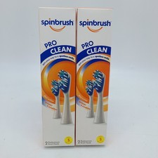2 Packs Arm  Hammer SPINBRUSH PRO CLEAN REPLACEMENT 4 SOFT Tooth Brush Heads