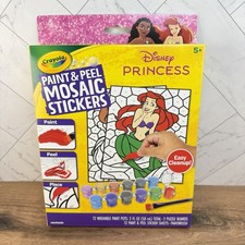 Crayola Disney Princess Paint  Peel Mosaic Stickers Activity Set Age 5 NEW