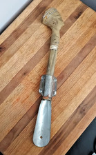 Vintage Nefertiti Head Carved Horn Egyptian Shoe Horn with Silver  Stone Inlay