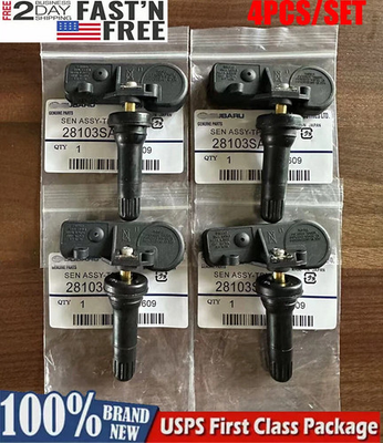 #ad Complete Set of 4 Genuine OEM Subaru TPMS Tire Pressure Sensors Kit 28103SA001 $31.99