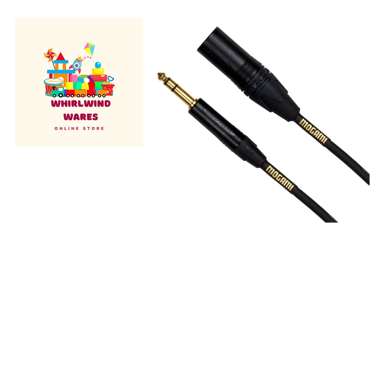GOLD TRS-XLRM-06 Balanced Audio Adapter Cable, 1/4" TRS Male Plug to XLR-Male...