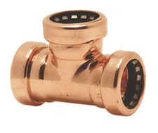 28mm Tectite Sprint Copper Push-Fit Equal Tee TT24 - 75558 - Pegler Yorkshire
