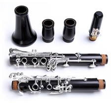 Sib Klarnet M9 Professional Ebony Clarinet Bb 17/18 Key Silver Plated