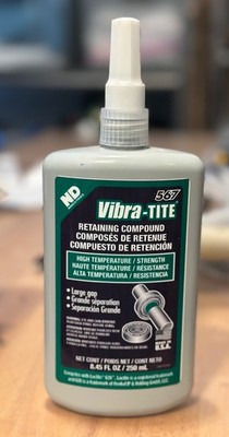 Vibra-Tite 56725 Retaining Compound, 567 Series, Green, Liquid, 250Ml Bottle NEW