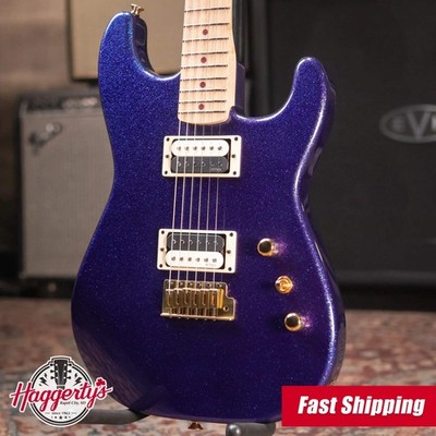 Charvel Custom Shop SD 2H CT Electric Guitar - Purple Sparkle with Hardshell Cas