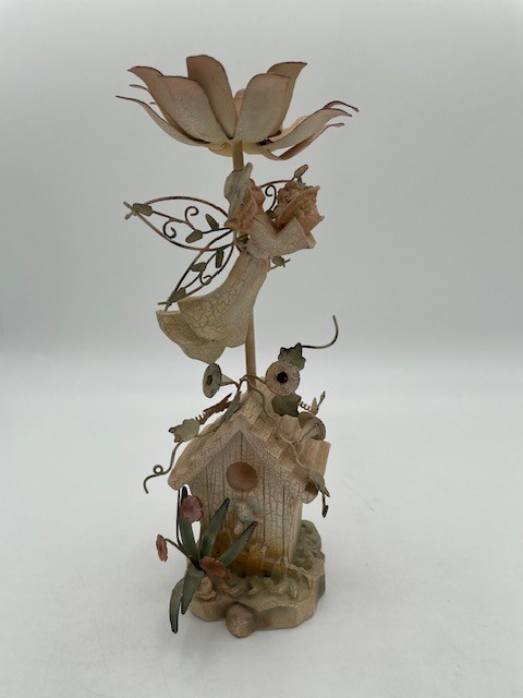 ~10" Garden Fairy Tea Light Candle Holder