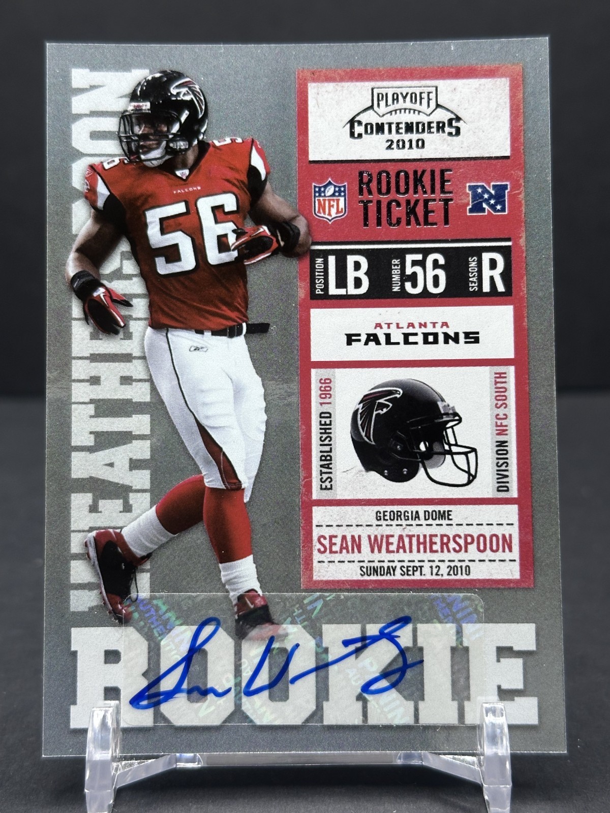 Sean Weatherspoon Playoff Contenders #187 Autograph