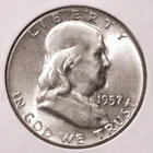 1957 Franklin Half Dollar, BU  #3161