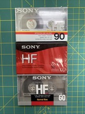 NEW Sony High Fidelity HF 90  60 Minute Audio Recording Cassette Tapes Lot  3 