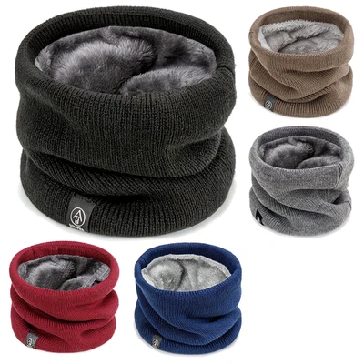 COLOMAX Unisex Winter Loop Schal mit Samtfutter – Weich, Warm & Dehnbar aus Polyester