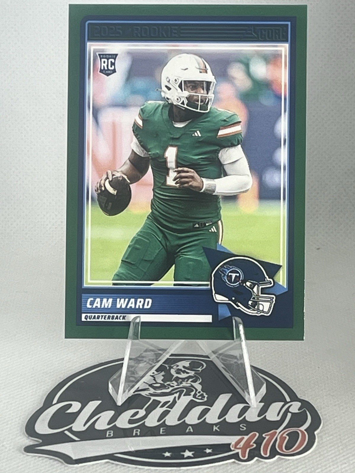 2025 Score - Rookies Cameron Ward #13 Green (RC)