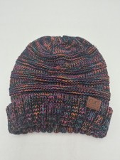 C.C. Exclusive Multicolor Knit Beanie Hat One Size Fits All D