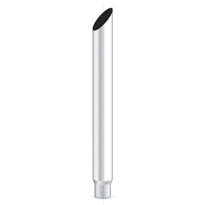 United Pacific M3-85-060 Exhaust Stack Pipe 8'', Mitred, Reduce To 5'' O.D. Bottom