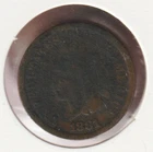 US Rare Old West 1881 Indian Head Penny Coin American Collection Shield Cent USA