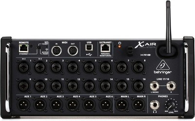 Behringer X AIR XR18 18-Kanal 12-Bus Digital Mixer WiFi USB Tablet Steuerung Neu