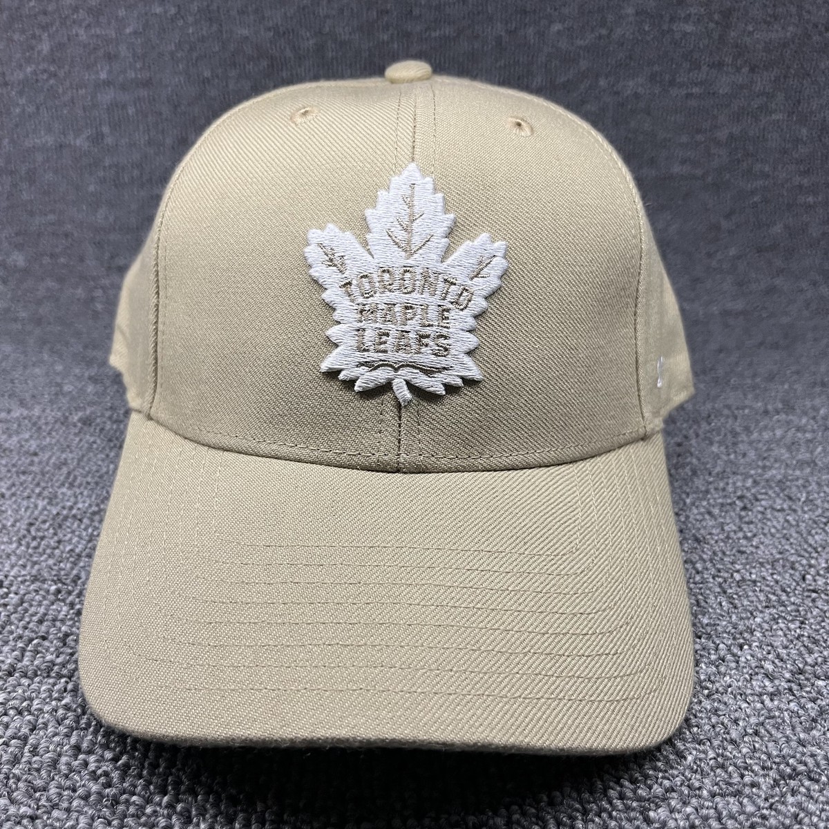 47 Brand Toronto Maple Leafs Khaki Clean Up Adjustable Hat NHL Cap
