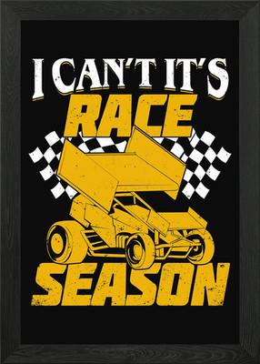 Dirt Track Racing Design gerahmtes Wandbild Poster Leinwanddruck Bild