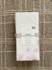 Pottery Barn Baby Picture Perfect Meredith Floral Organic Crib Fitted Sheet NEW