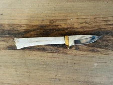 HANDMADE BONE KNIFE CUSTOM Handcrafted USA Hunt Cabin Lodge 9" length