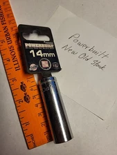 Powerbuilt 3/8 inch Drive Deep Socket - 14mm - 12pt - CR-V NOS #940064