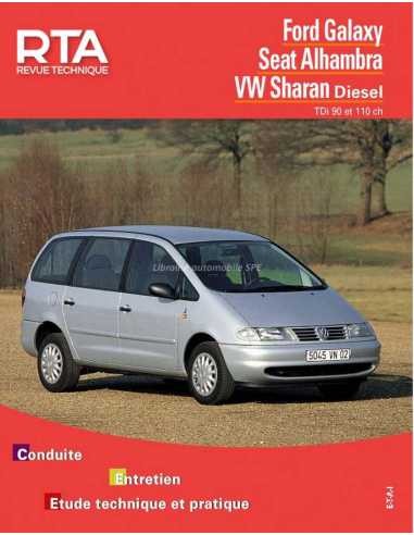 Revue technique Volkswagen Sharan 1 diesel pour entretien des modèles de 1995 à 2000