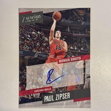 2017-18 Prestige #39 Paul Zipser Bonus Shots Signatures Auto Bulls
