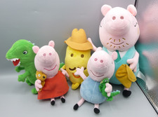 Peppa Pig Bundle of 5 Soft Plush Toys Mr Potato Dad Dinosaur George