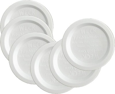 Jar Keep Fresh Plastic Lids, 6 PACK (Small = 60Mm). Fits Models 080, 755, 760, 7