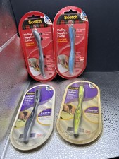 SCOTCH Gift Wrap Paper Cutter 2005 2006 Faster Than Scissors USA Made Lot Of 4