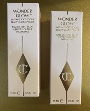 2- Charlotte Tilbury Wonder Glow Face Primer 0.5 oz 15 ml Brand New In Box