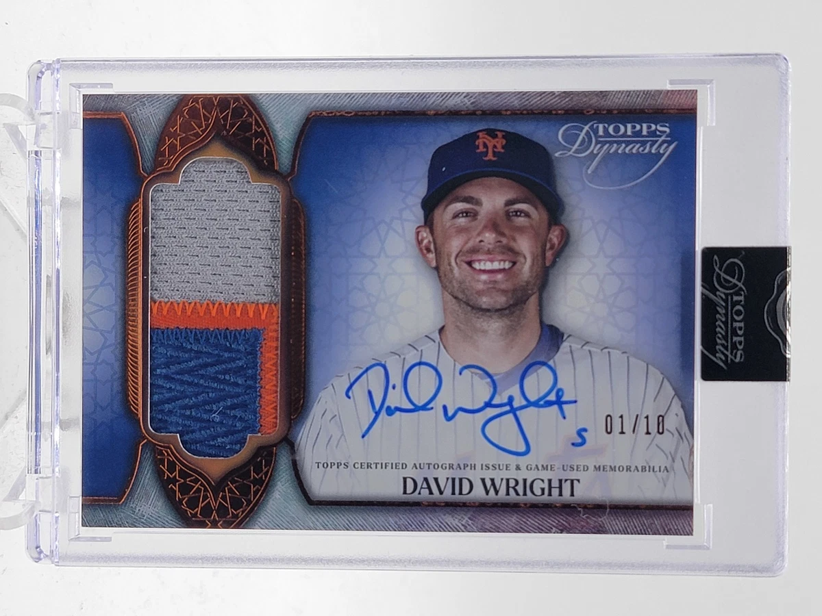 Topps David Wright Autographed Baseball Sports Trading Cards for 