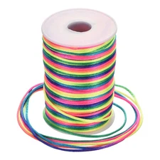 Nylon Satin Cord 3mm, 55 Yard Nylon String for Bracelet Multicolor