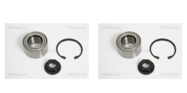 Triscan 2X Radnabe Radlagersatz Vorne FüR Ford Focus Turnier Mazda 2 DNW DAW-image