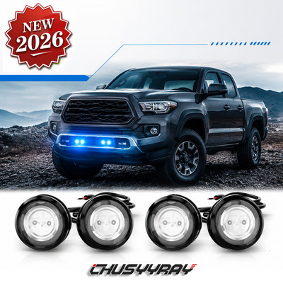For Toyota RAV4 2019-2022 Raptor Style Front Grille blue LED Lights Grill Kit