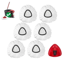 Spin Mop Replacement Head for O-Ceda EasyWring 1-Tank System Refills Include