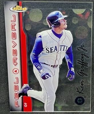 KEN GRIFFEY JR. 1999 Topps Finest PEEL & REVEAL STADIUM STARS 