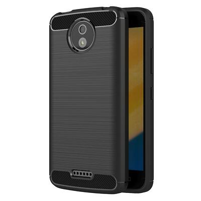 Hülle Carbon für Motorola Moto C Plus Schutzhülle Handy Case Cover Handyhülle