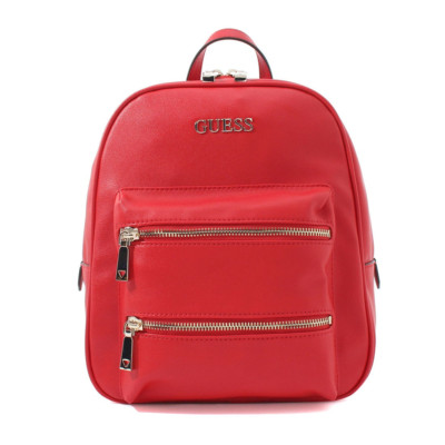 GUESS Caley VG767433 Groß Rot Rucksack Chic Öko Leder Rucksack