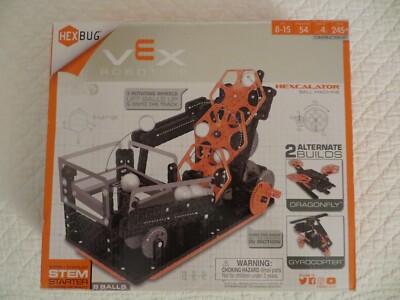 HEXBUG VEX Robotics Hexcalator Ball Machine STEM 260 Pieces Black and Orange