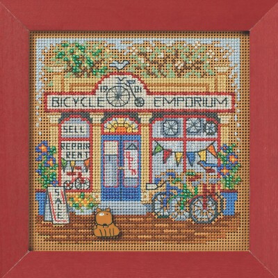 MILL HILL Buttons Beads Kit Counted Cross Stitch BICYCLE EMPORIUM MH14-2412