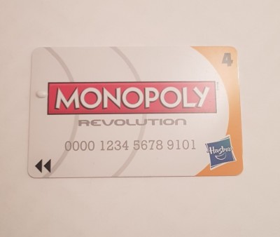 2 Monopoly Revolution Board Game Spare Replacement CREDIT CARD no 4 in ORANGE