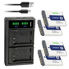 LTD2 Charger 4 battery for Sony BD1 DSC-G3 T2 T70 T75 T77 T90 T200 T300 T500