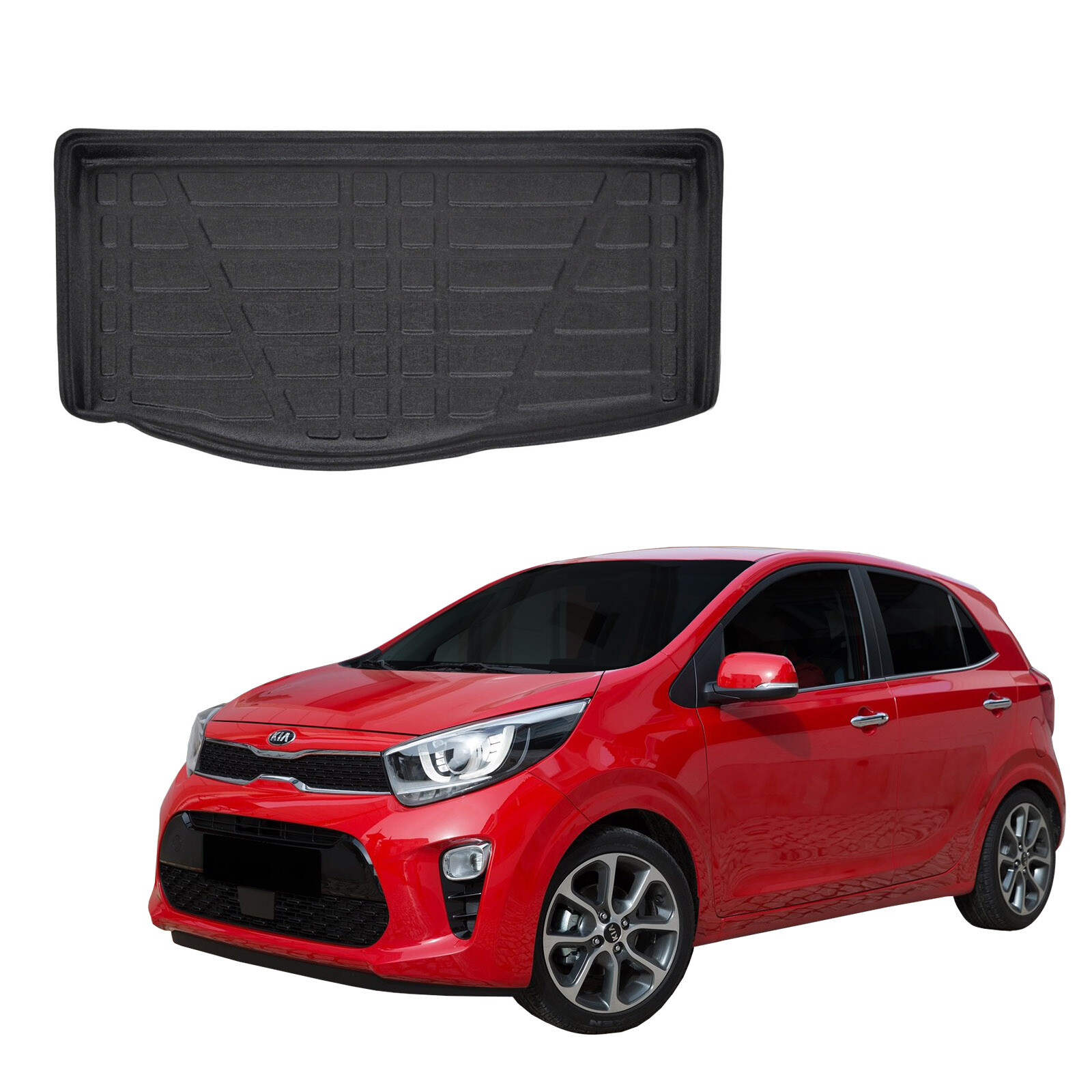 Tapis de coffre Kia Picanto depuis 2017 anti salissure imperméable sur mesure