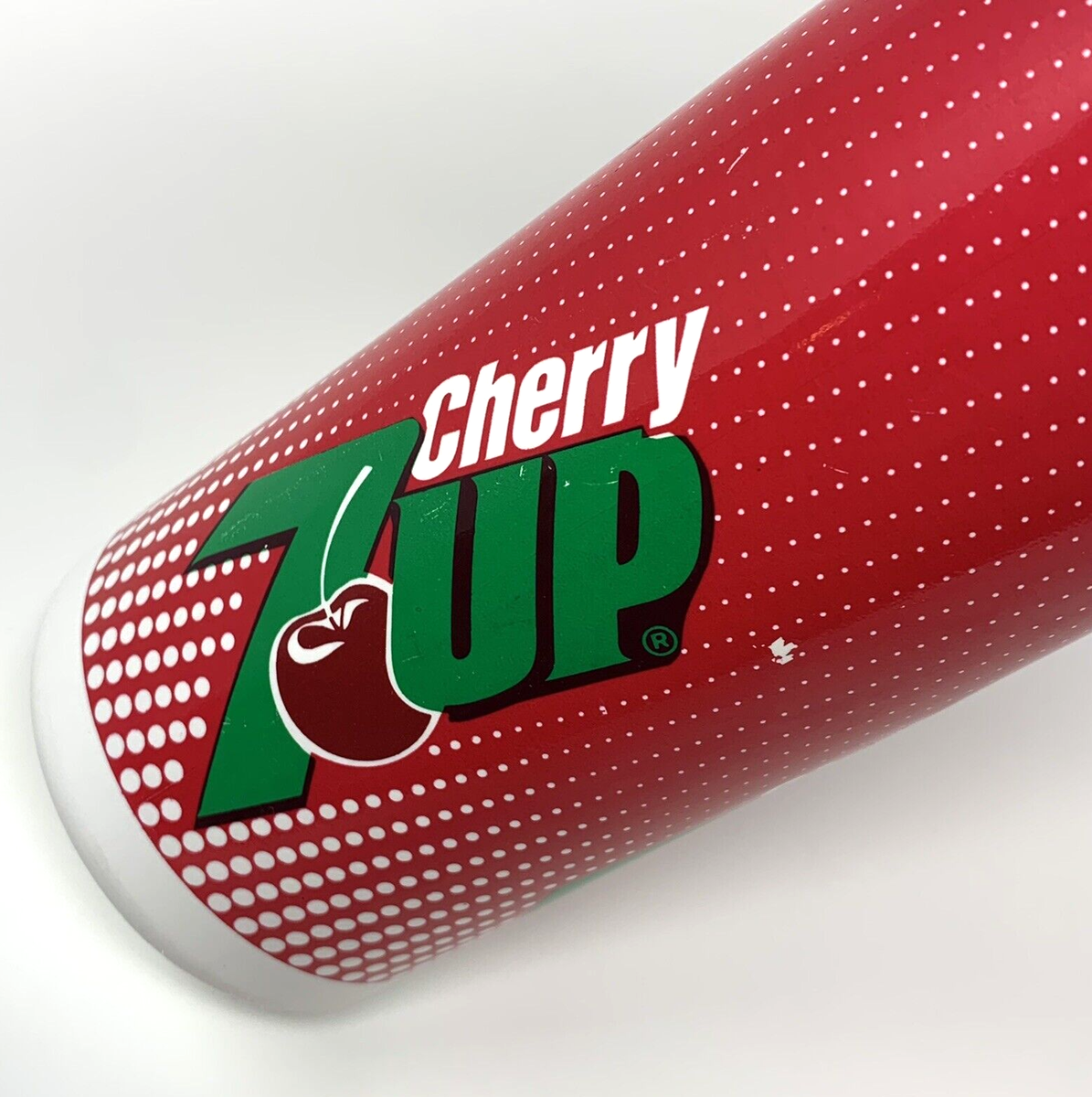7UP ビンテージ 1987 Cherry 7up Water Bottle Green Twist Top with Straw Red