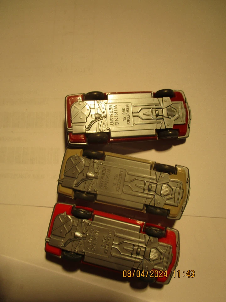 RE-WIKING - MB 350 SL X 3 - 2 GRILL INTEG - 1 GRILL PAPIER - DIFF FARBE - Immagine 4 di 4