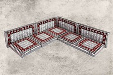 Orientalische Sitzecke, 9tlg. marokkanische Sitzmöbel, Orient-Möbel, Sark Kösesi