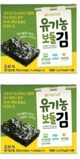 Organic Seaweed Seasoned Laver Baby Infant Healthy DHA Food Korea 2g 10pcs 2Box